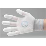 ESD disipatívne nylonové rukavice s PU prstov L