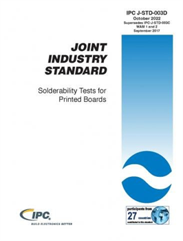 IPC-J-STD-003D: Solderability Tests for Printed Boards